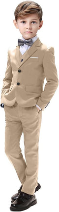Boys Suits 5 Pieces Slim Fit Blazer Pants Outfit for Wedding