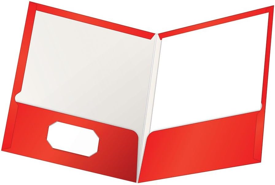 Oxford Laminated Twin-Pocket Folders for Professional Use
