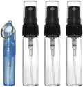 Riverrun Glass Perfume Atomizers Set - Fine Mist Sprayer Trio