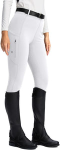 Women's Horse Riding Pants Full-Seat Breeches with Zipper Pockets