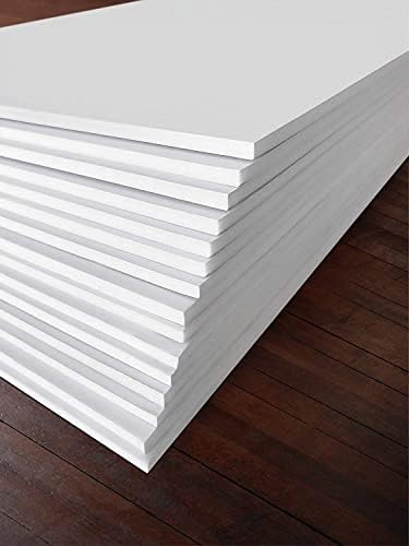 White Foam Board 12 x 18 x 3/16 Inch for Art and Crafts