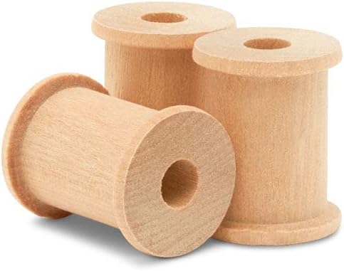 Wooden Spools for Crafts - Splinter-Free Birch Wood Pack of 500