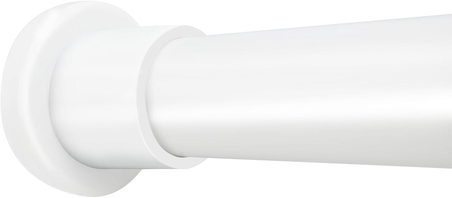 Adjustable Spring Shower Rod 31-80 Inches: Rust-Proof, No Drilling, Anti-Slip