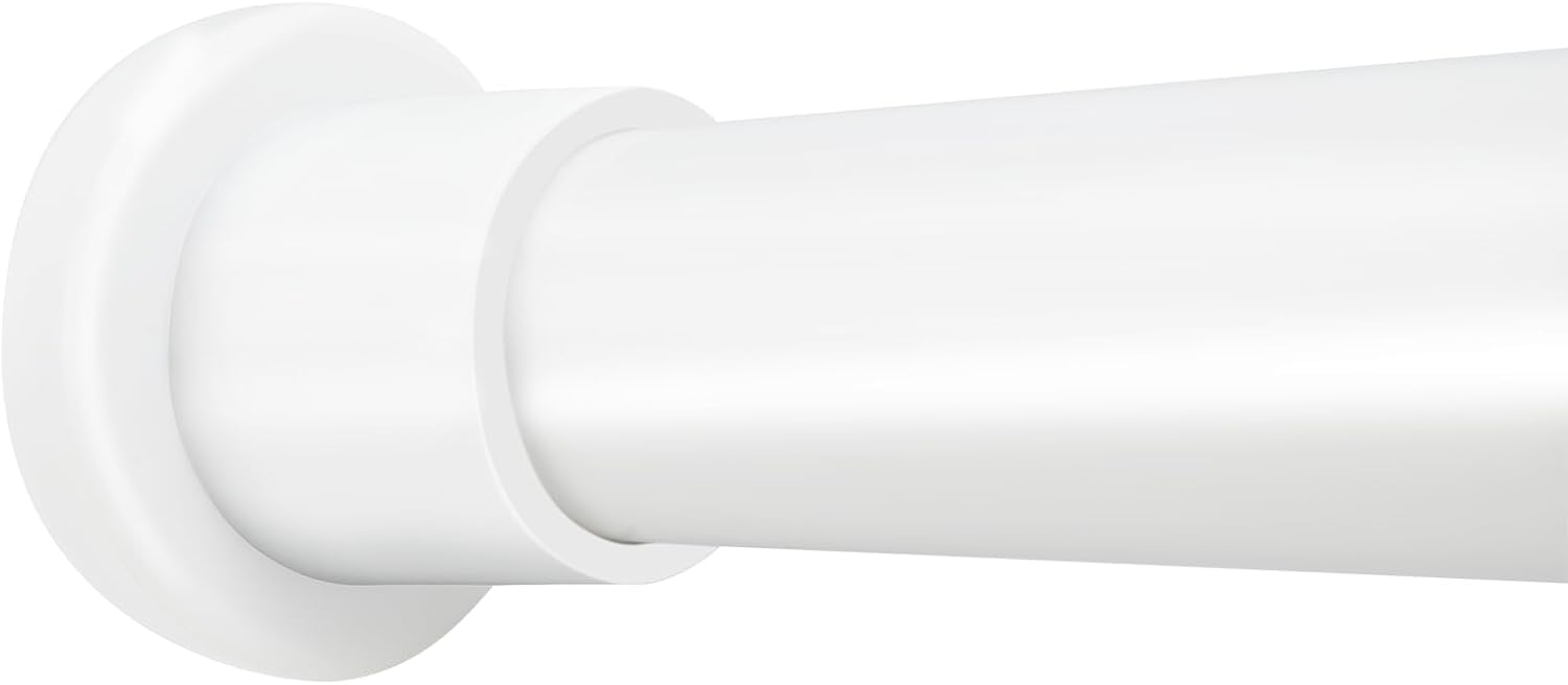 Adjustable Spring Shower Rod 31-80 Inches: Rust-Proof, No Drilling, Anti-Slip