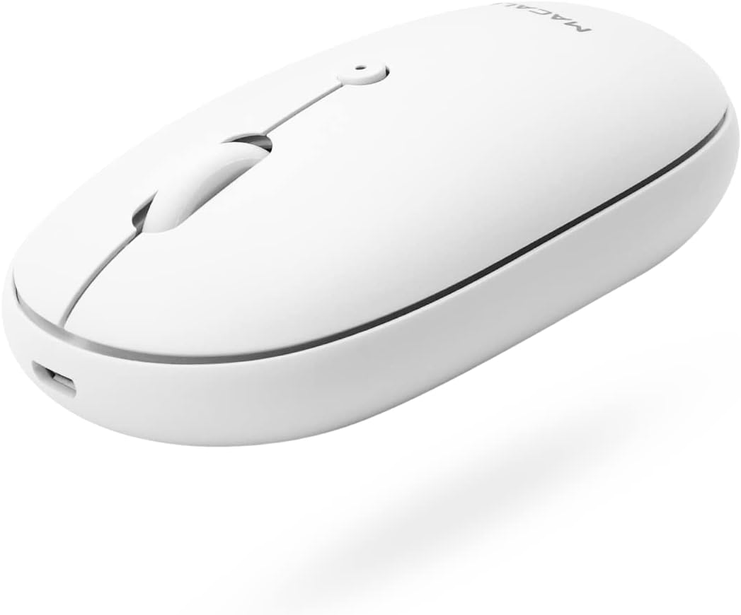 Macally Wireless Mouse - Strong Connection & Quiet - Rechargeable for Mac & Windows