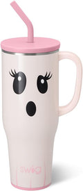 40oz Tumbler with Handle and Straw Boo Crew Ghost - Mega Mug