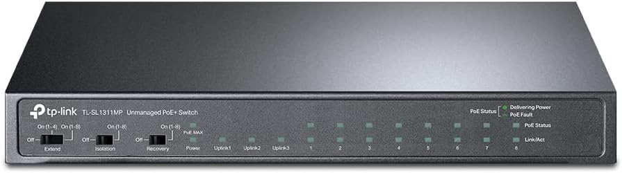 TP-Link TL-SL1311MP 8 Port Fast Ethernet PoE Switch Review