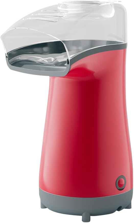 Red Hot Air Popcorn Machine - Instant Movie Night Fun!