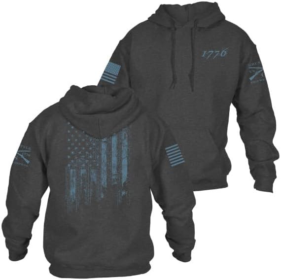 Grunt Style 1776 Flag Hoodie - Comfort and Patriotism Combined