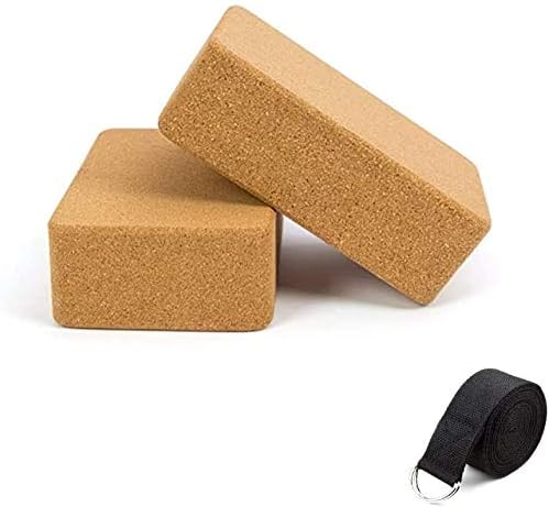 SVY Cork Yoga Blocks Set - Enhance Balance & Strength