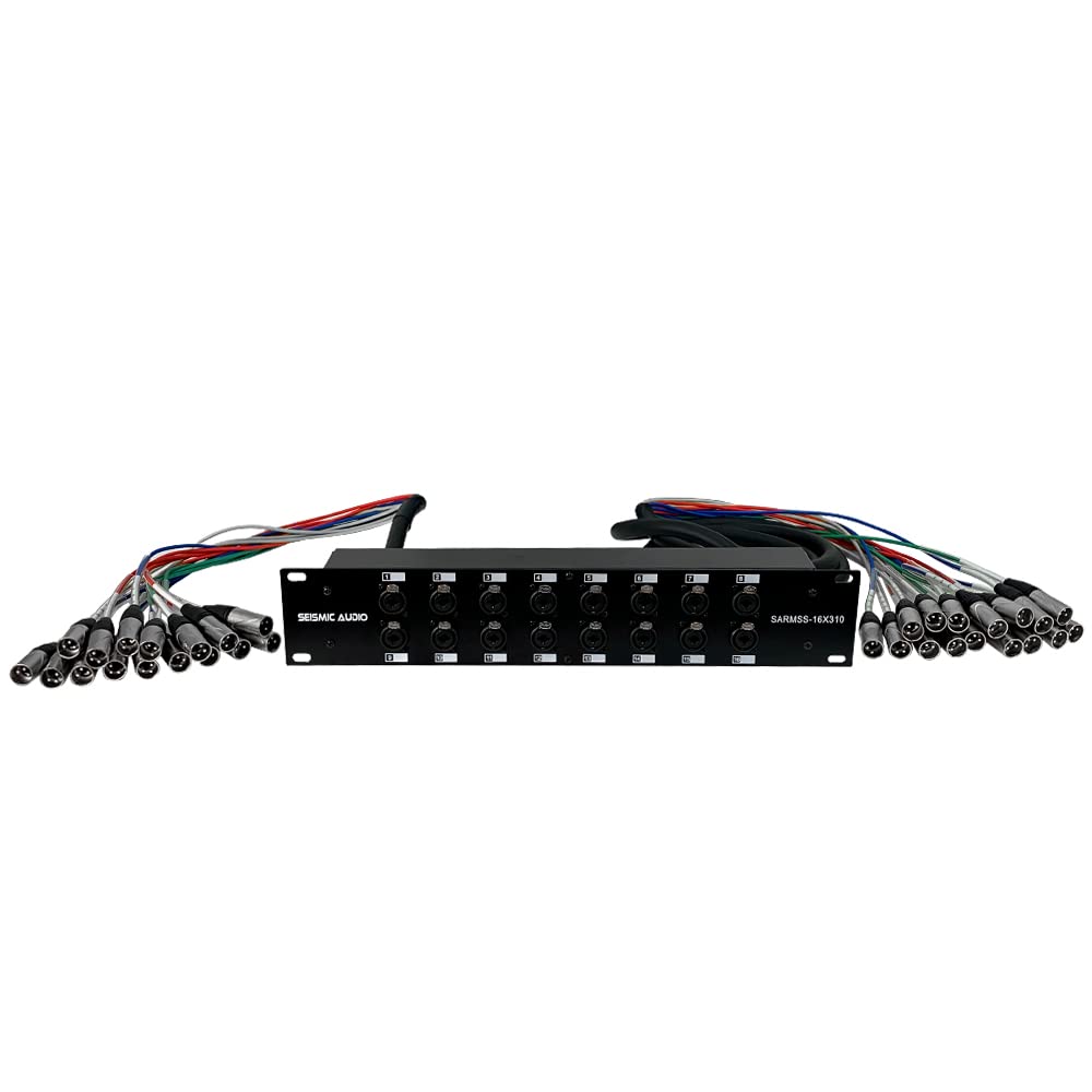 Seismic Audio 16 Channel XLR TRS Combo Splitter Snake Cable