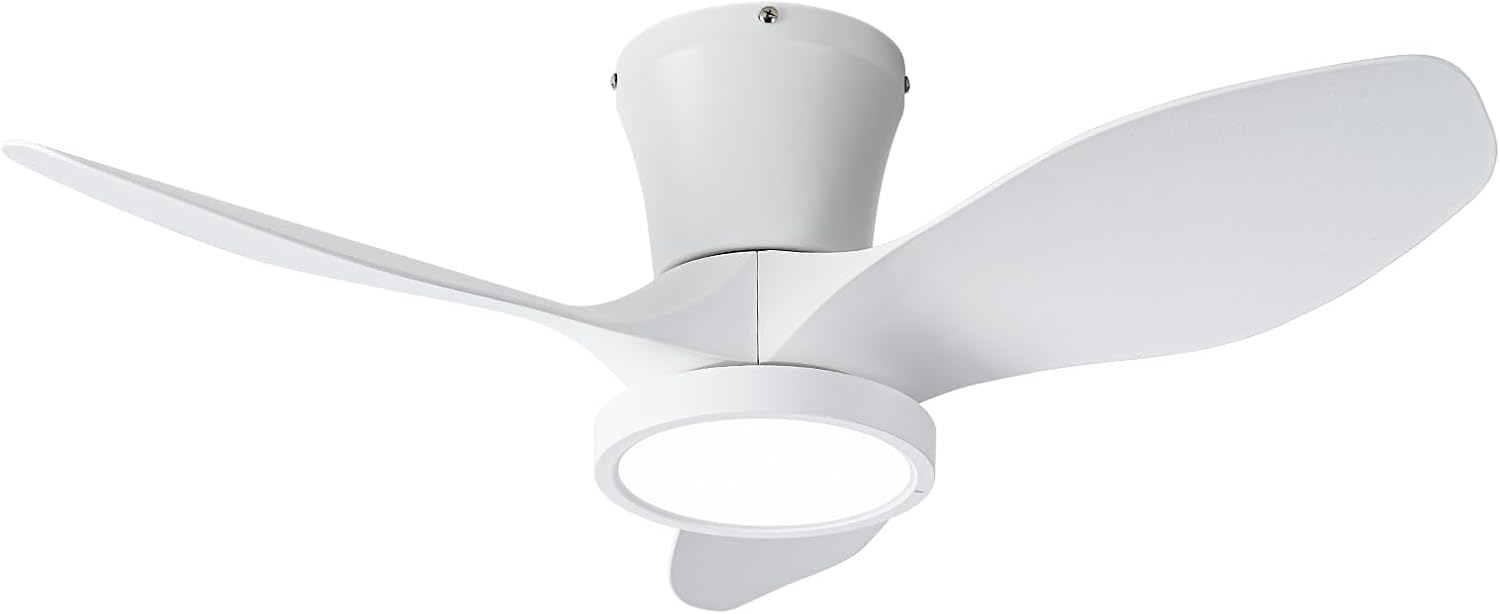 ocioc Quiet Ceiling Fan with LED Light and Remote Control