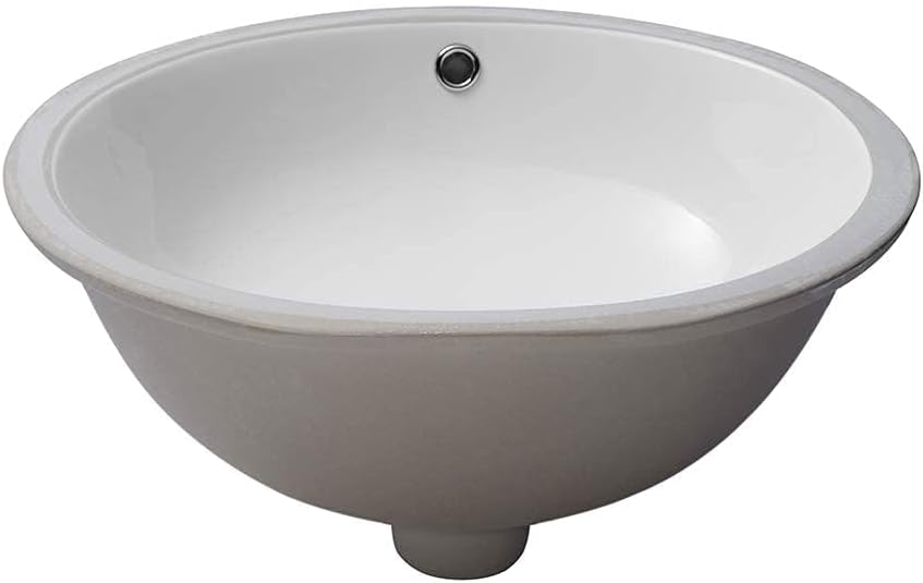 Lordear Undermount Oval Bathroom Sink for Modern Vanity