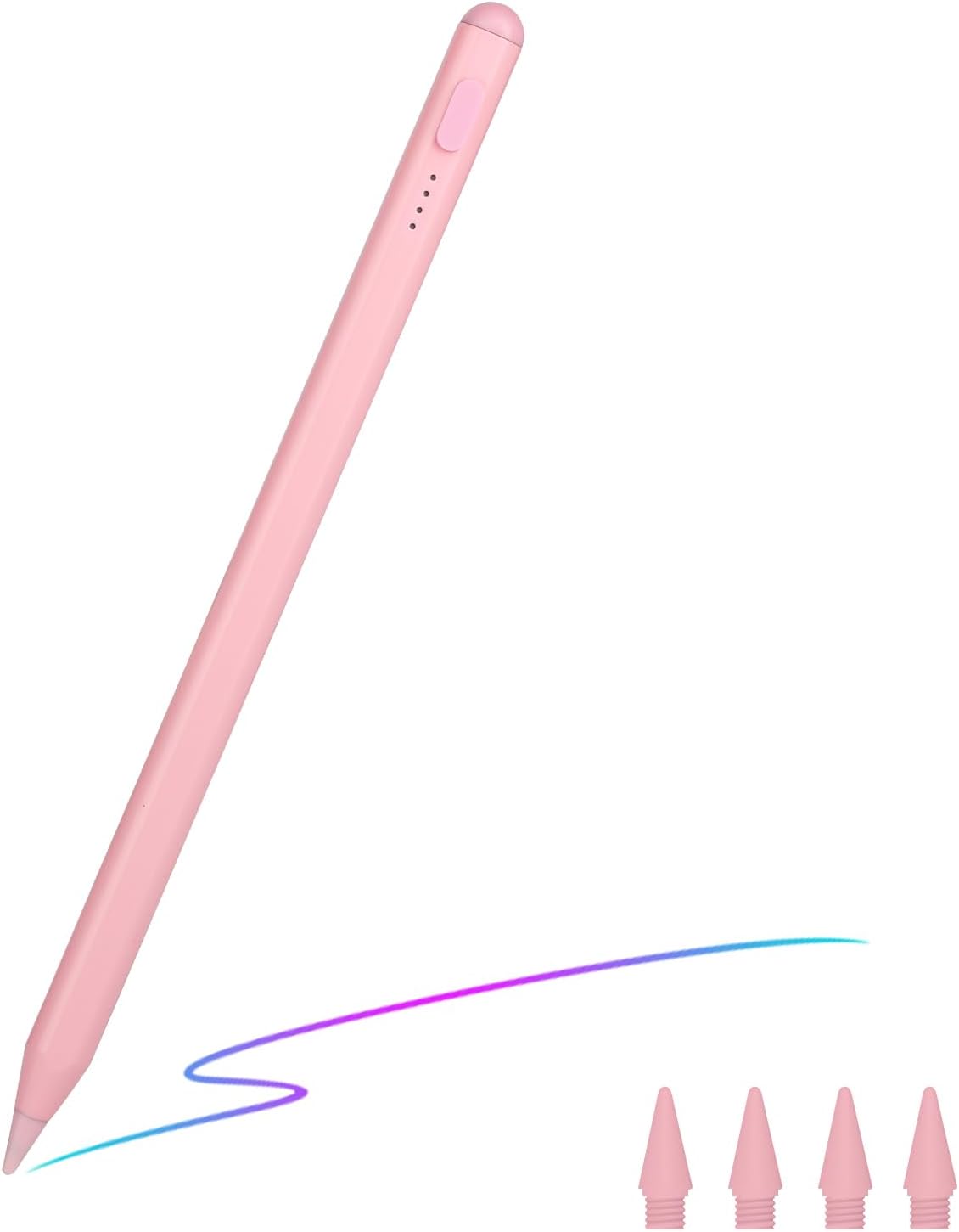 AKTSYS Pink Stylus Pen: Fast Charge, Pressure Sensitivity
