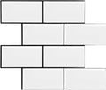 STICKGOO 10-Sheet Backsplash Peel and Stick Subway Tile - Thick White