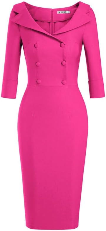 MUXXN Women's Classic Vintage Sweetheart Neckline Dress Review