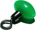 Cross-Line T Swivels & Bead Pulley Slide Rig - Glow Green