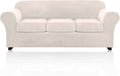 Velvet Couch Covers for Sofa 4 Piece Slipcover - Soft, Pet Friendly