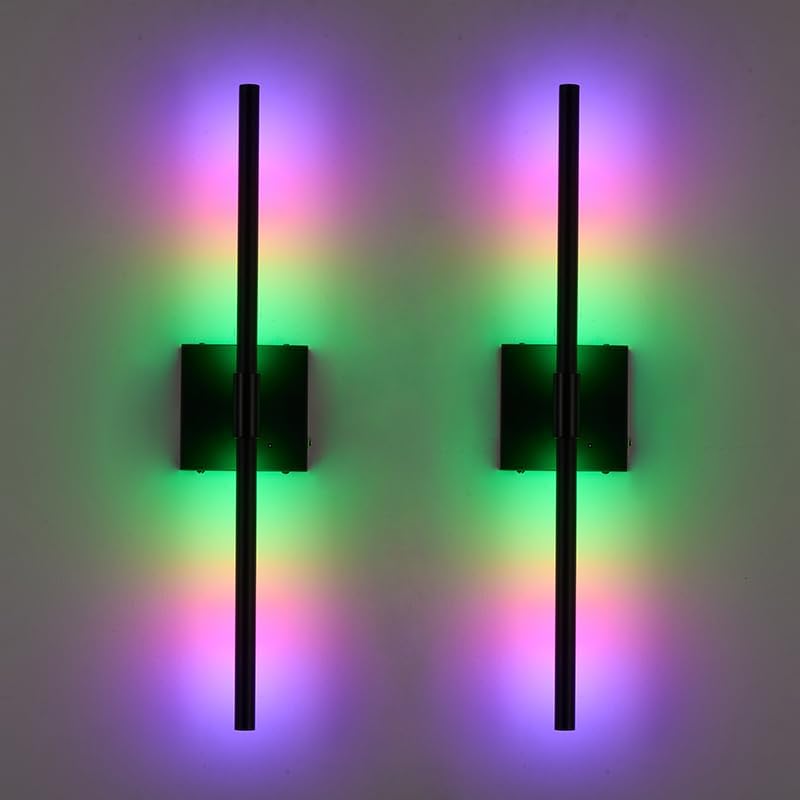 RGB Lighting Battery Operated Wall Sconces for Modern Homes
