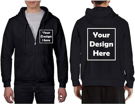 Personalized Full Zip Hoodie - Design Your Own!