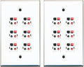 6 Port Speaker Jack Single Gang Wall Plate - Clean Home Theater