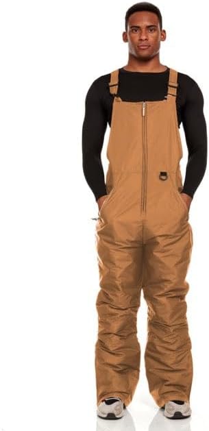 Arctic Quest Mens Insulated Snow Bib Overalls for Winter Sports