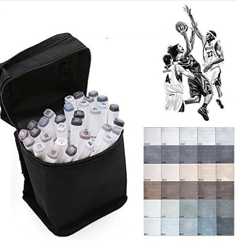 30 Colors Grayscale Art Marker Pen Set for Sketching and Drawing