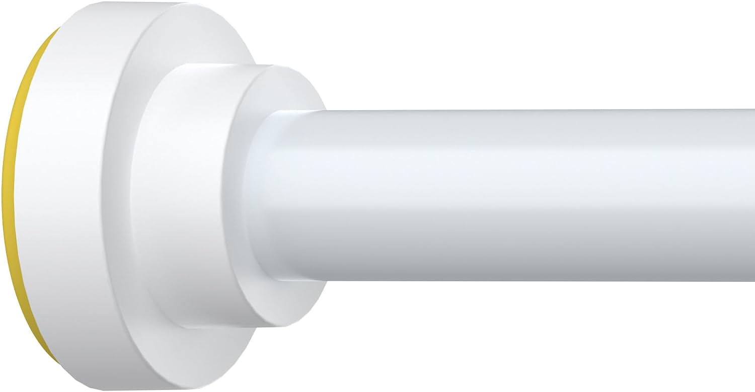 Adjustable Anti-Rust White Shower Rod 43-78 inch - Thestoa