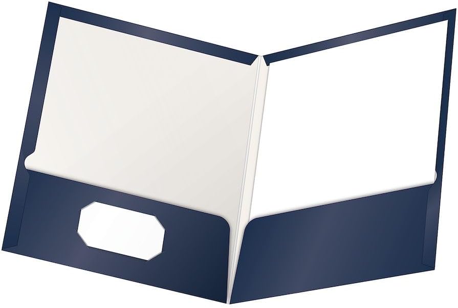 Oxford Laminated Twin-Pocket Folders for Professional Use