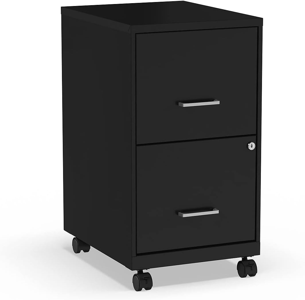 Lockable Mobile Vertical File Cabinet for Letter Size Documents