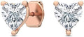Houston Diamond District Lab Grown Diamond Stud Earrings (Style Q45L)