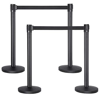 Yaheetech Belt Stanchion Queue Barriers for Crowd Control