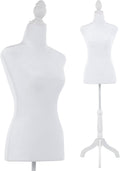 Mannequin Body Dress Form Torso Female Adjustable 49.6-63.4 in