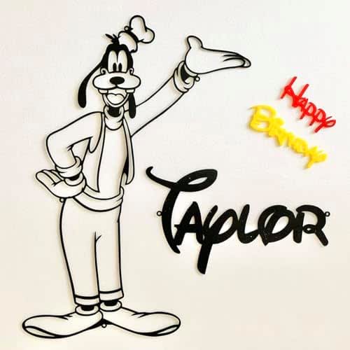 Personalized Goofy Metal Sign for Kids Room Decor and Gifts