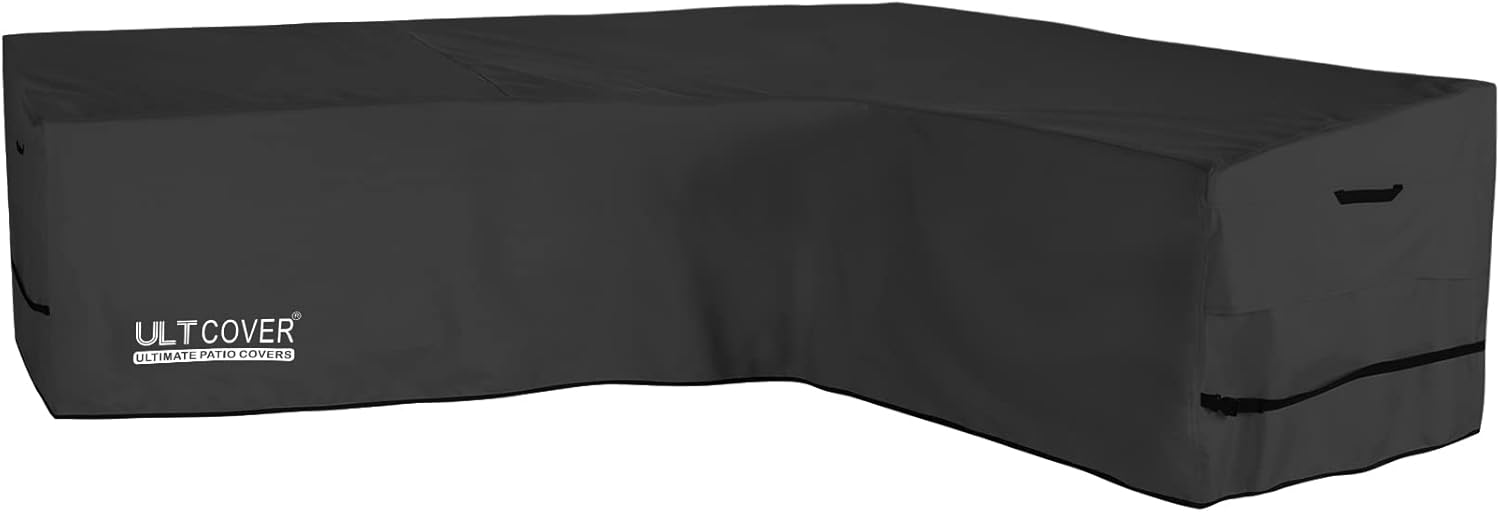 ULTCOVER Waterproof L-Shaped Sofa Cover for Outdoor Furniture