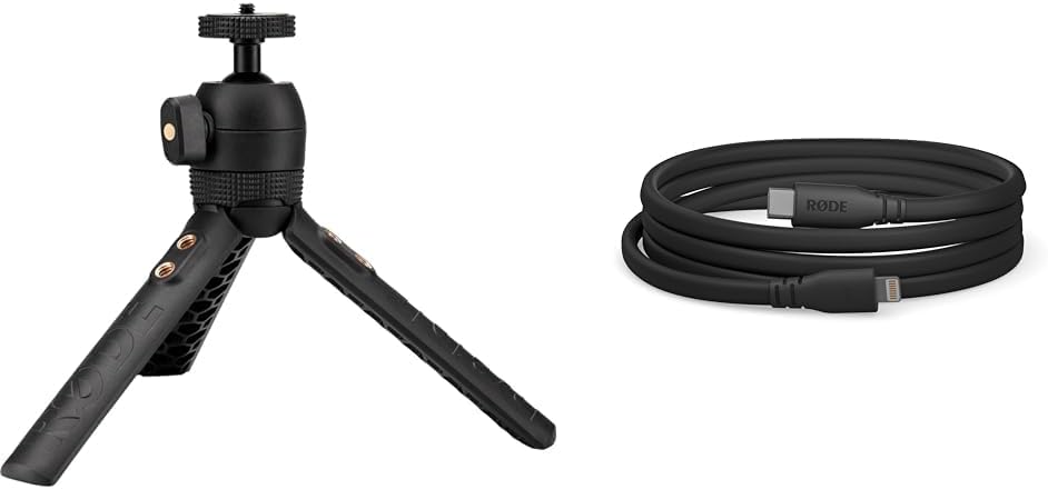 RDE Tripod 2 and SC19 Lightning Cable Bundle for Creators