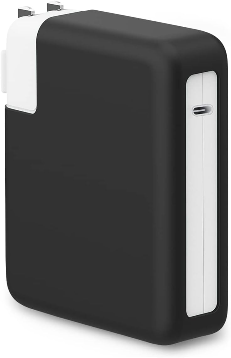 Protective Silicone Cover for MacBook Pro Charger, 140W, Black