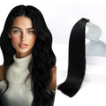 Sunny Hair Tape in Hair Extensions Jet Black 28in 20Pcs 50G - Natural
