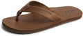 Reef Men's Draftsmen Sandal - Comfortable Leather Flip Flop