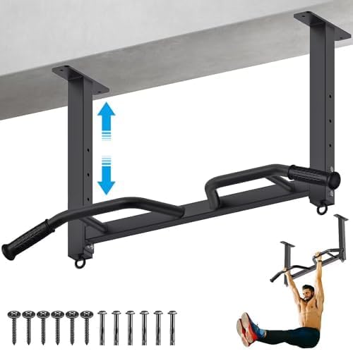 Kipika 32 Ceiling Mounted Pull Up Bar for Home Gym Training