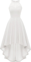 Hi Lo Cocktail Dress Womens Halter A-Line - Flattering Fit for Events