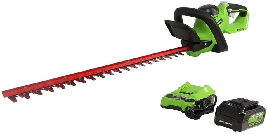 Greenworks 24V 22in Cordless Laser Cut Hedge Trimmer Review