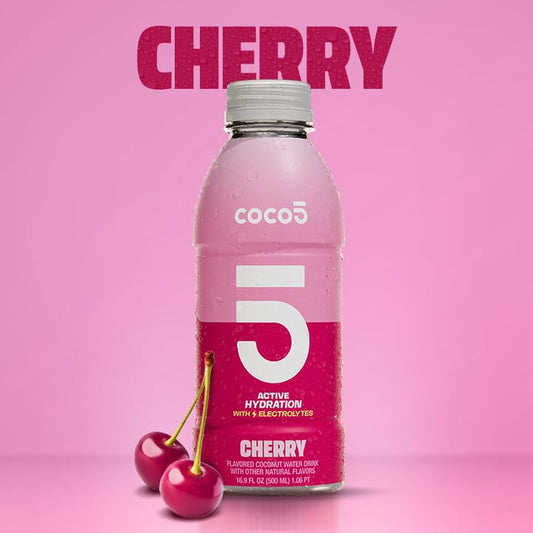 Coco5 Clean Sports Hydration Cherry Flavor - Natural & Healthy