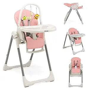 INFANS High Chair for Babies with 7 Heights and Reclining Seat