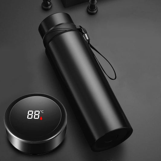 21oz Smart Thermos - LED Display, Stay Hot 24Hrs