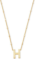 Kendra Scott Letter H Pendant Necklace in Gold - Personalized Everyday