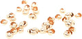 20pcs 14/20 Yellow Gold-Filled 4MM Crimp Bead Covers - Neat Finish