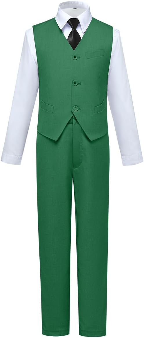 Visaccy Boys Slim Fit Dress Clothes for Special Occasions