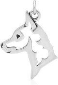 Sterling Silver Miniature Pinscher Pendant - Handcrafted 925