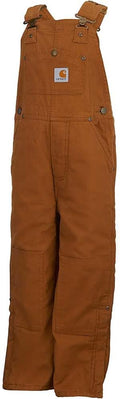 Carhartt Kid's CM8603 Washed Duck Bib Overall - Durable Cold-Weather